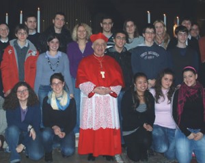 I giovani di Baggio con il Cardinale