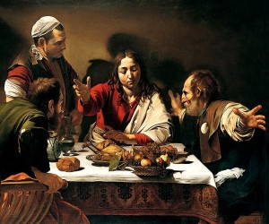 Caravaggio, "Cena in Emmaus"
