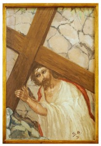 II stazione - Gesù è caricato della croce